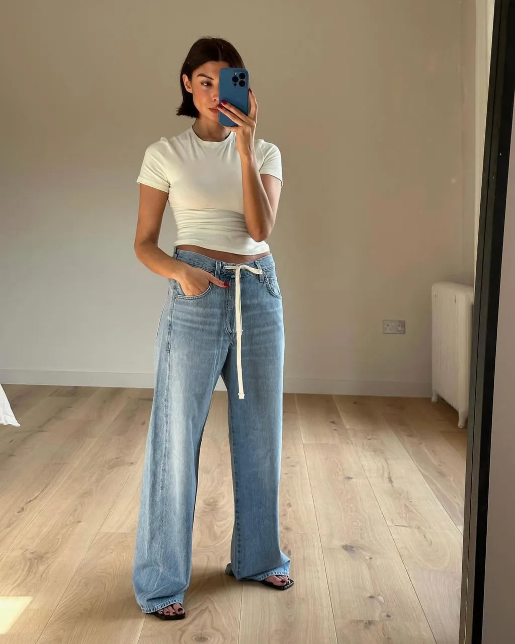 Wide Leg denim jeans for Two Fold