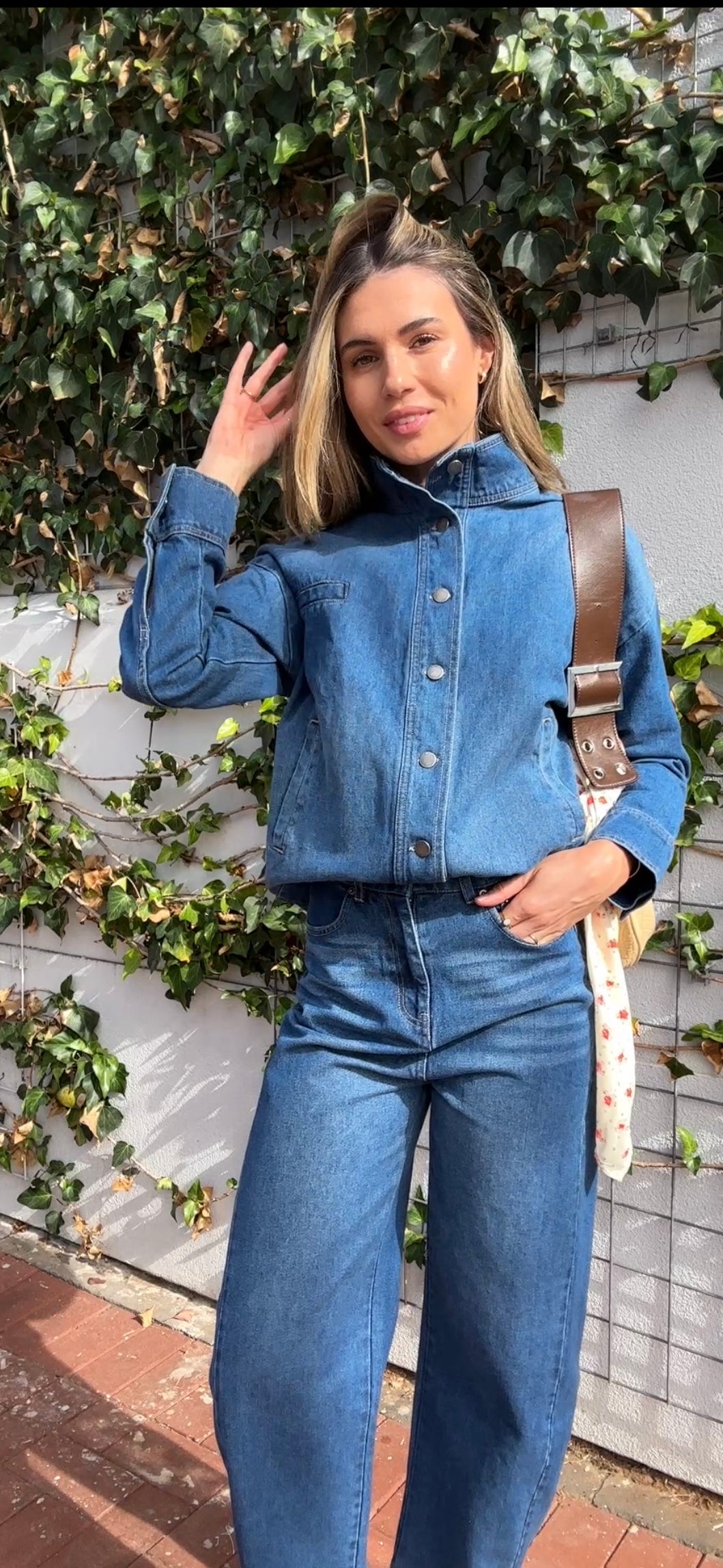 Napa Funnel Neck Jacket - Deep Vintage Blue