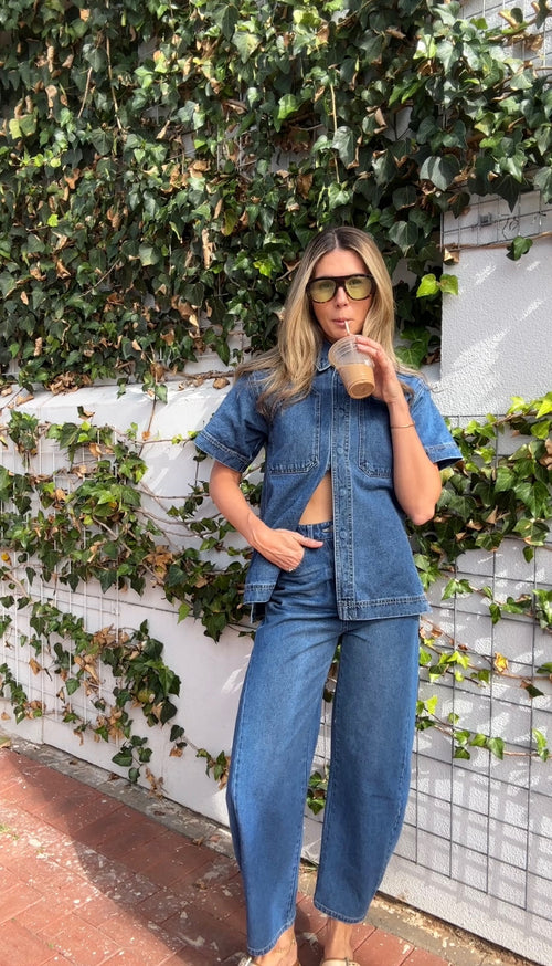 Napa Barrel Jean - Deep Vintage Blue