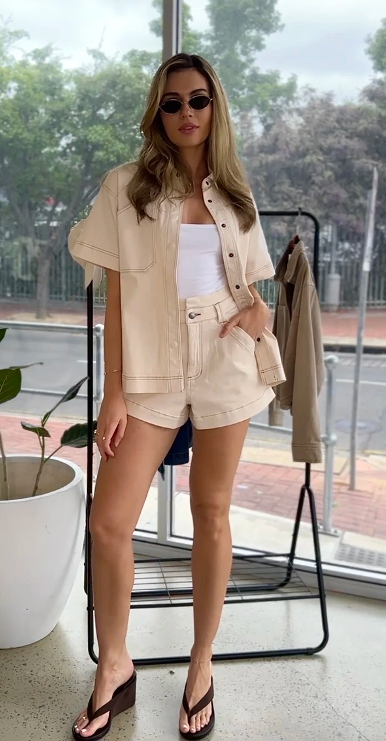 Hunter Shirt - Ecru Denim