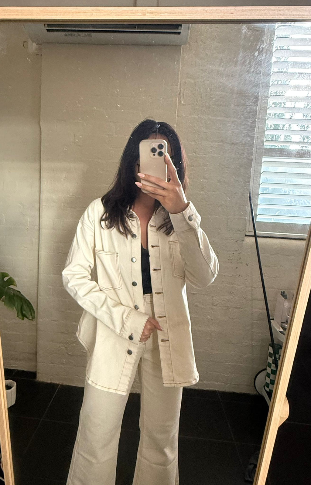 Rhone Denim Shacket - Ecru Denim