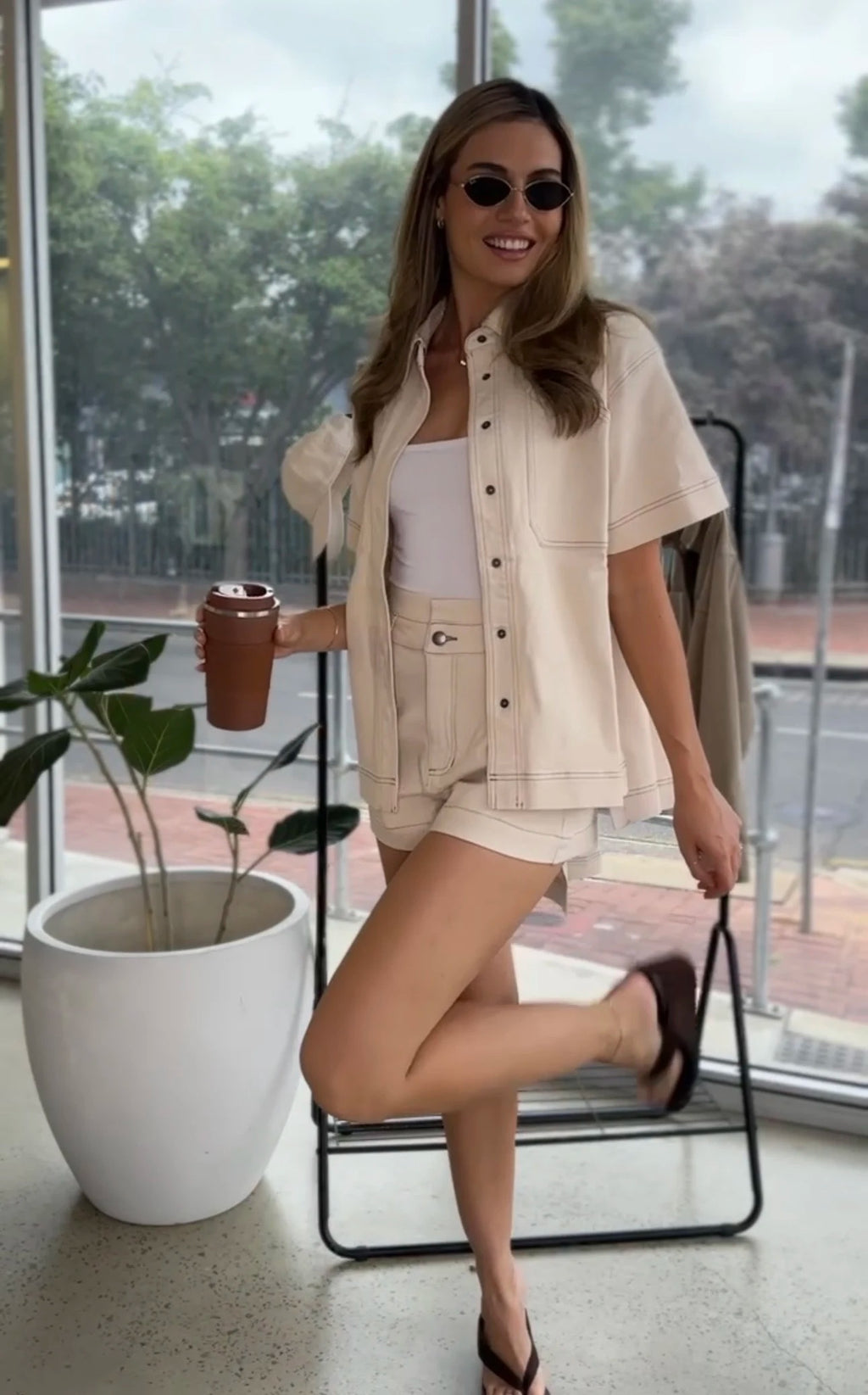 Hunter Shirt - Ecru Denim