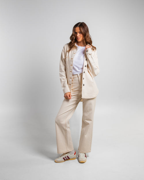 Rhone Denim Shacket - Ecru Denim