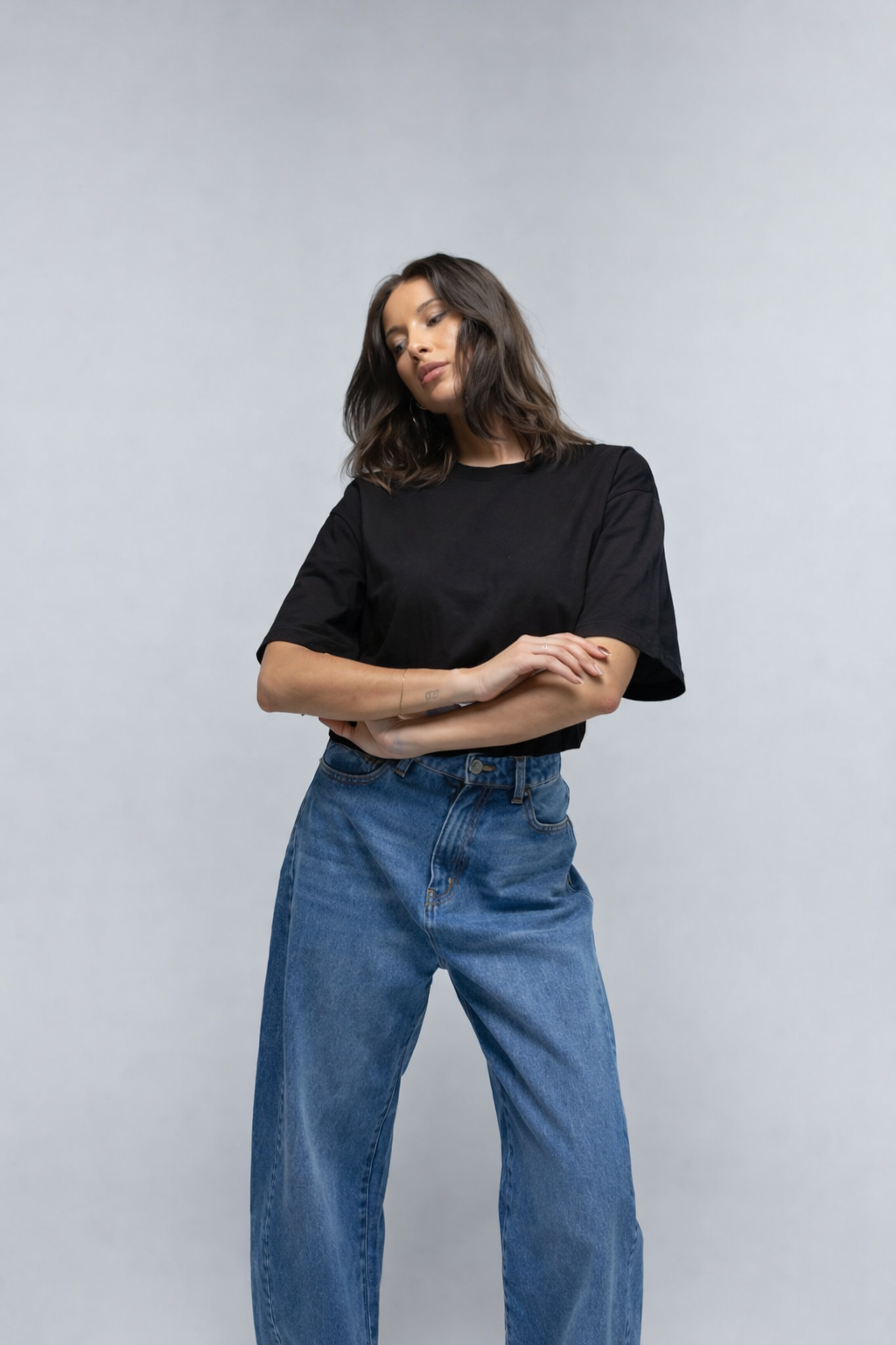 Veneto Cotton Tee - Black