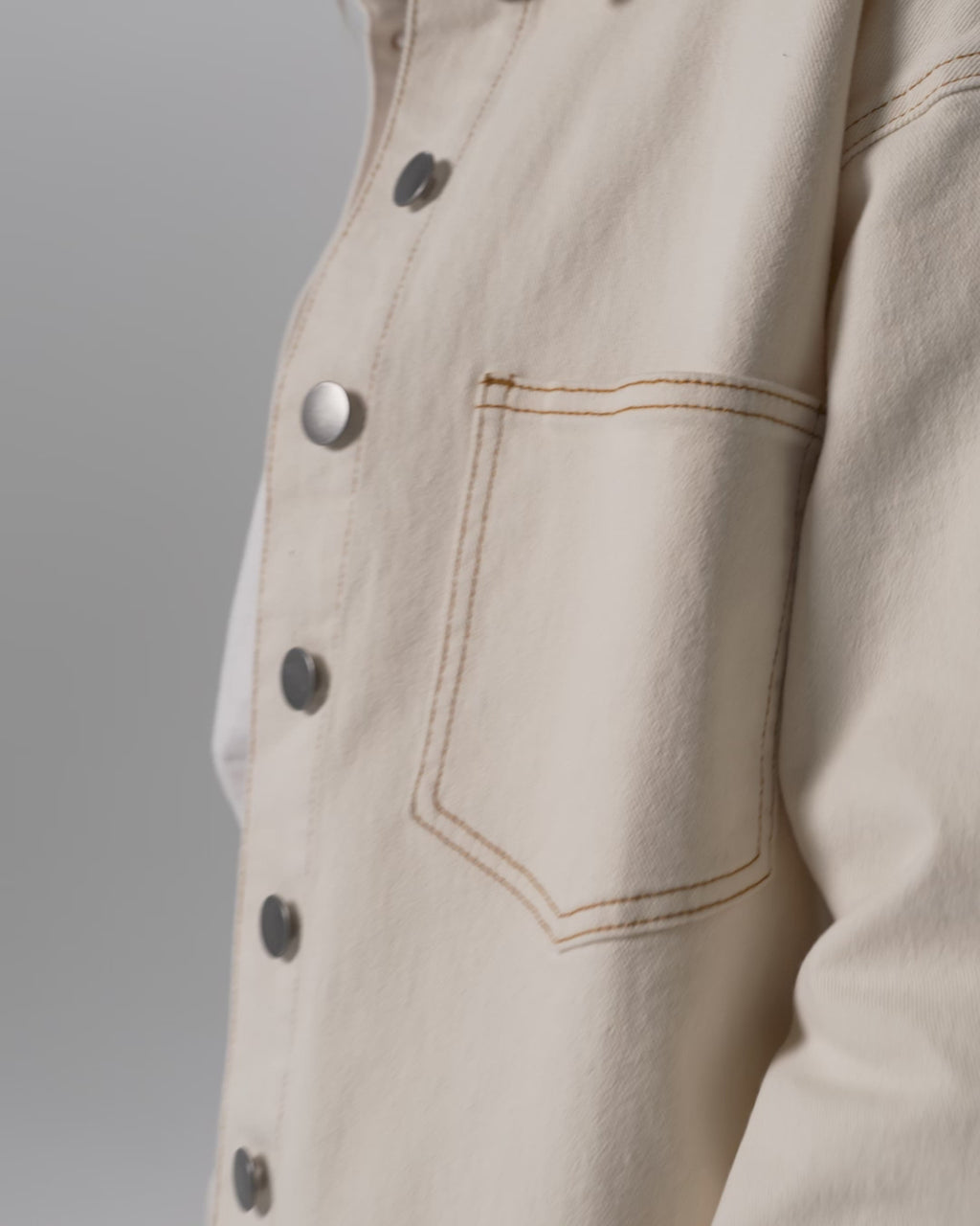 Rhone Denim Shacket - Ecru Denim