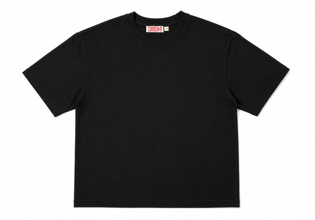 Veneto Cotton Tee - Black