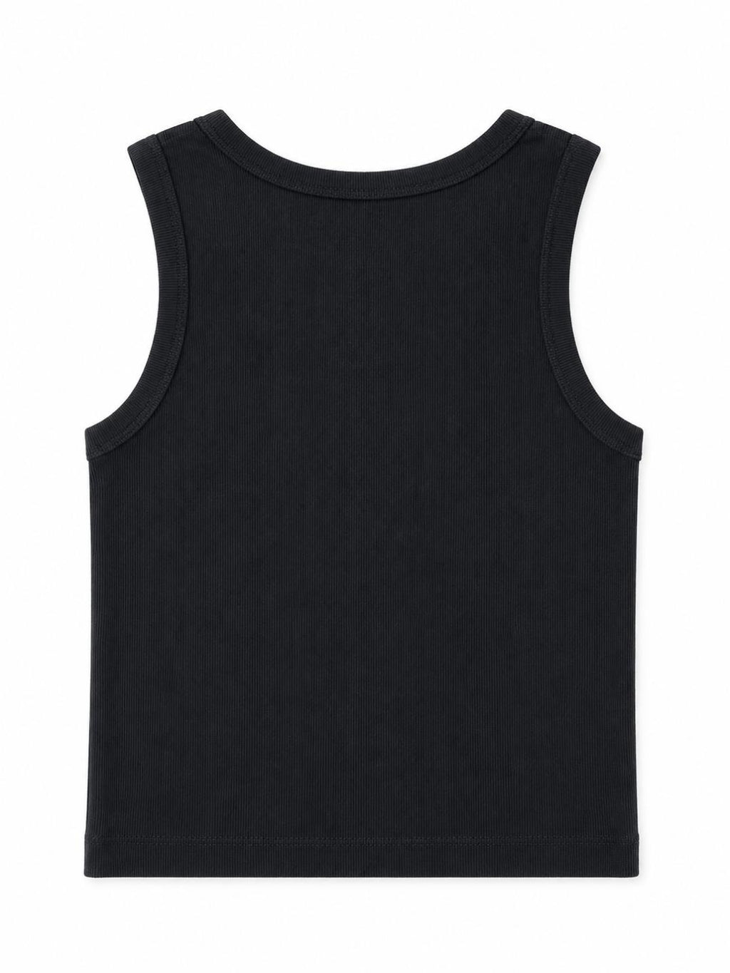 Alba Reversible Ribbed Tank - Black